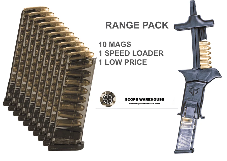 Range Pack – ETS CAM Loader + 10 Glock 43 9mm Mags